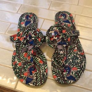Tory Burch patterned sandals
